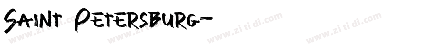 Saint Petersburg字体转换